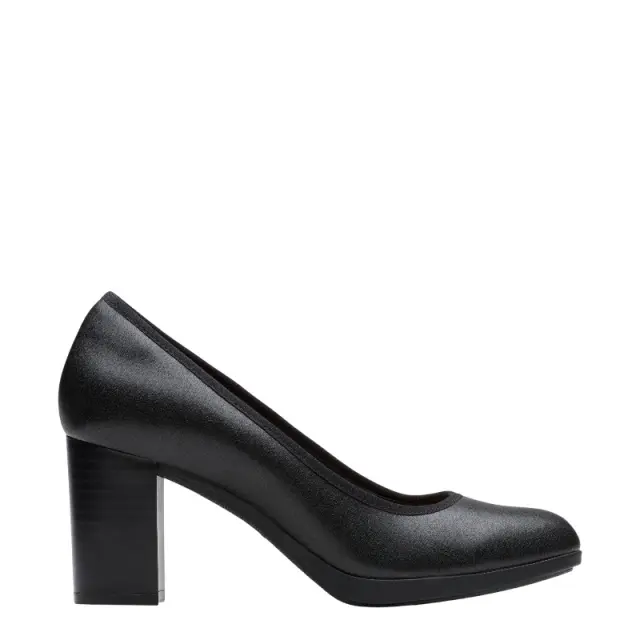Clarks Bayla Carly γυναικείες δερμάτινες γόβες με τακούνι 26184303-1