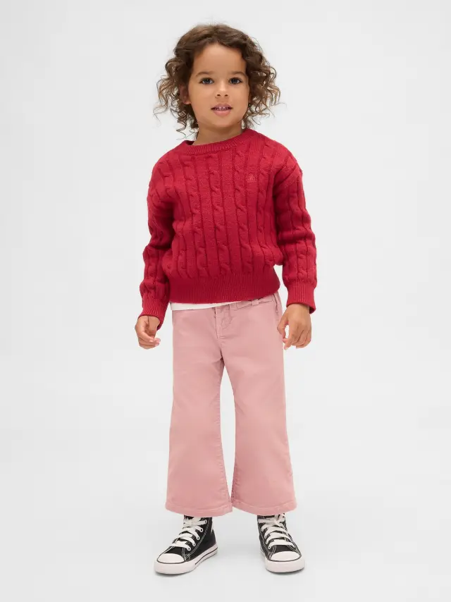Βρεφικό & Νηπιακό Βελούδινο Bow Stride Τζιν Primitive pink