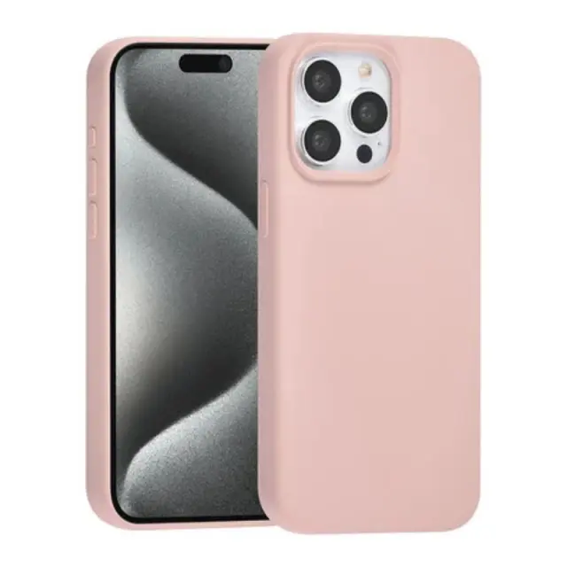 TUNIQ iPhone 15 Pro Back cover case - Premium Liquid silicone - Pink