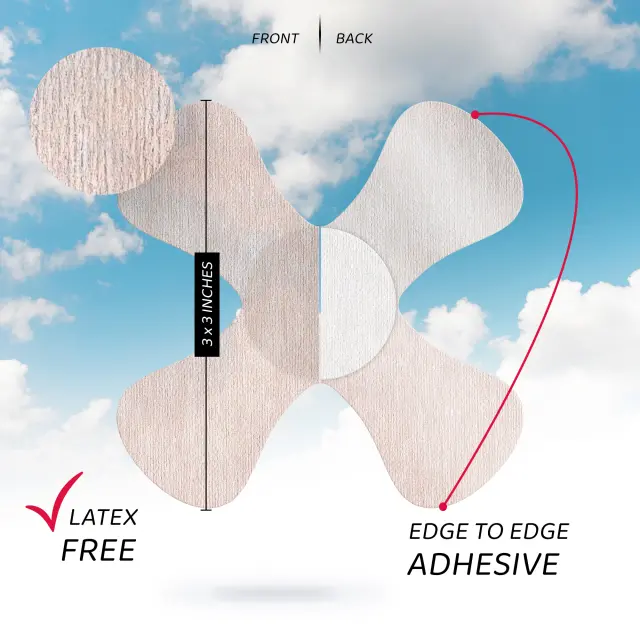 Not Just a Patch X-Mini Air Αδιάβροχα Αυτοκόλλητα για Αισθητήρες Freestyle Libre 2 Plus, Dexcom G7, Dexcom ONE+, Medtronic Guardian, Sibionics, Syai Ultra & Medtrum TouchCare Nano 20τμχ – Μπεζ Ανοιχτό 2