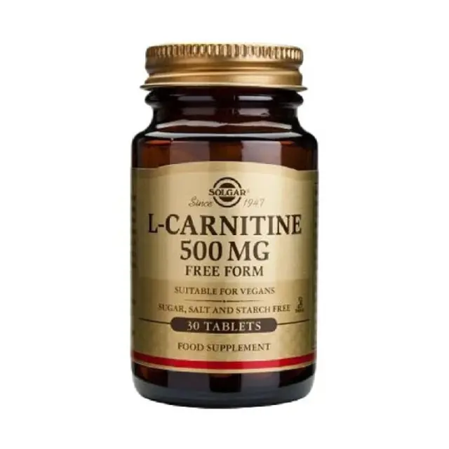 Solgar | L-Carnitine 500mg | Συμπλήρωμα Διατροφής L-Καρνιτίνη | 30tabs