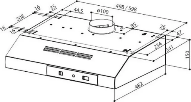 Faber 2740 Base A60 Ελεύθερος Απορροφητήρας 60cm Καφέ 300.0557.544 3