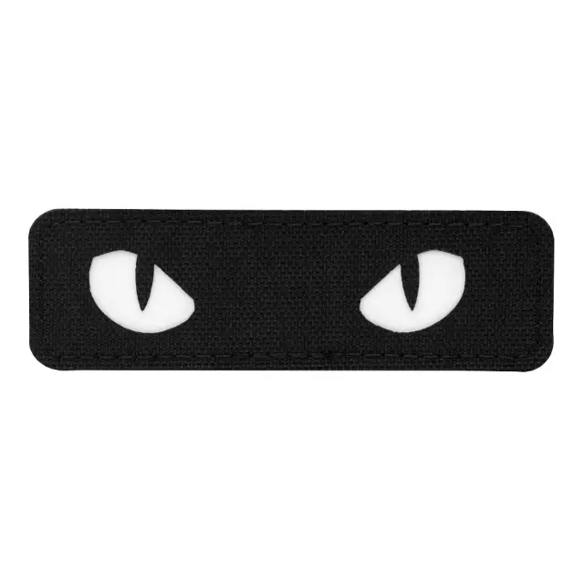 M-Tac Patch Cat Eyes Laser Cut Black Gid-Σήμα Cat Eyes - 00-White-Λευκό