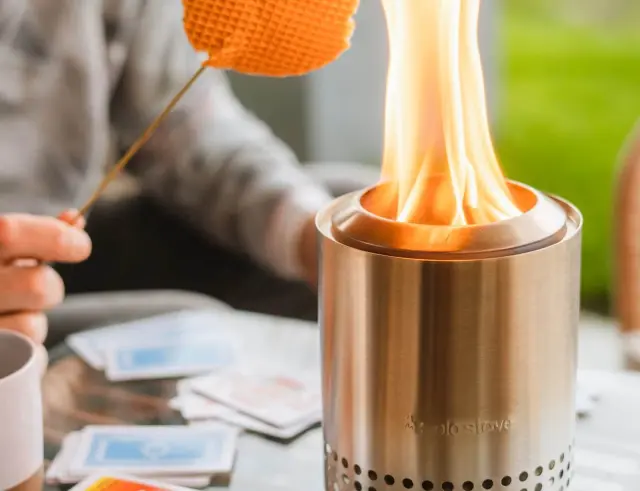 Επιτραπέζια Εστία φωτιάς Mesa Solo Stove με διαστάσεις 13x17.5cm - Stainless SteelMesa Stainless Steel 2
