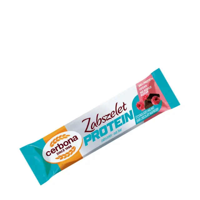 Cerbona Dark Chocolate-Raspberry Oat Bar With Protein