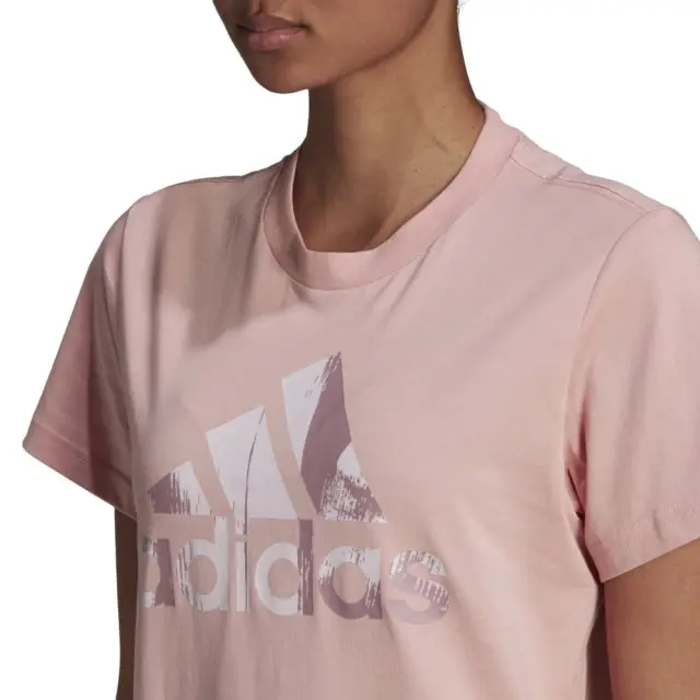 adidas Essentials Print Logo Cotton T-Shirt (HA1224-Salmon) - Σομόν 3
