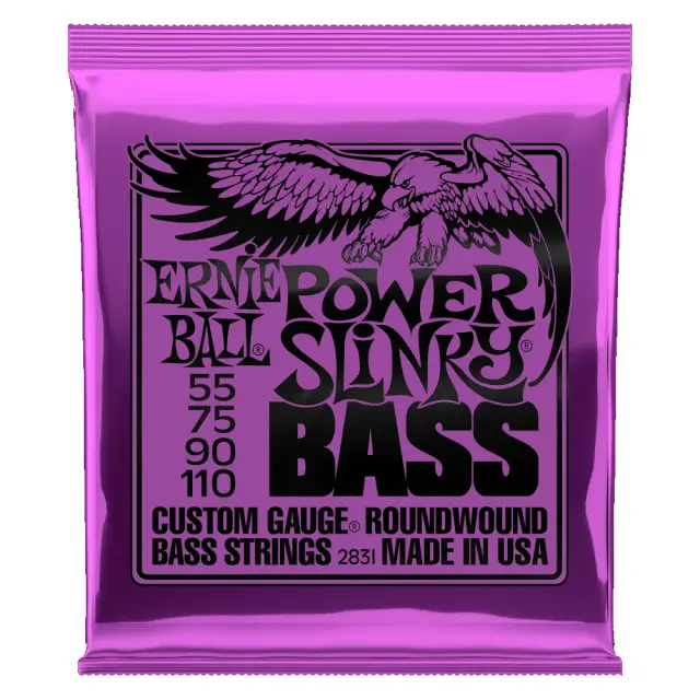ErnieBall 2831 Power Slinky Χορδές Ηλεκτρικού Μπάσου (55-110)