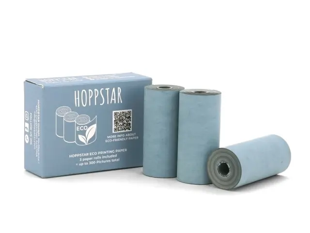 Hoppstar Οικολογικά Ρολά Θερμικού Χαρτιού για Φωτογραφική Μηχανή Artist (3 τεμ.) ECO blue 12438 2