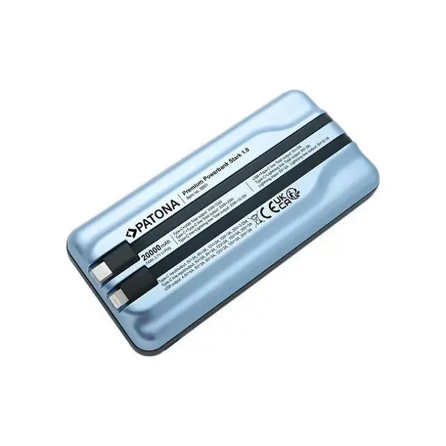 Patona Premium Powerbank Stark 1.0 PD65W 20000mAh Blue (9991) 3