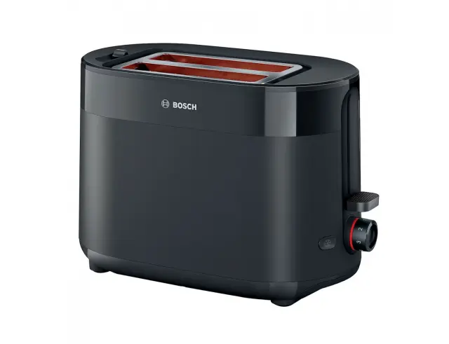Compact Φρυγανιέρα Bosch MyMoment TAT2M123 με ισχύ 950W και χωρητικότητα 2 φέτες ψωμιού - Black TAT2M123 2