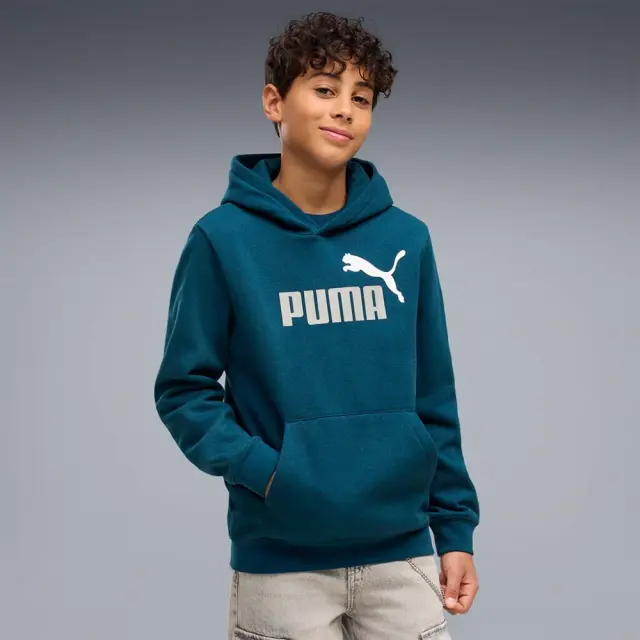 Puma Boy's Essentials 2 Color No1 Logo Fleece Hoodie Πετρόλ 685822-36 (Puma)