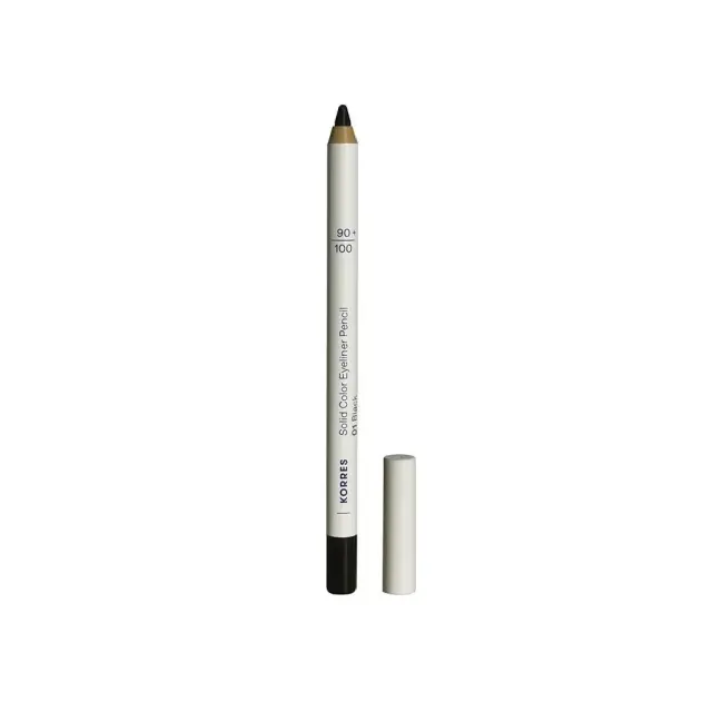 Korres Solid Color Eyeliner Pencil 01 Black, Απαλό Μολύβι για Περίγραμμα Ματιών Απόχρωση 01 Μαύρο 1.2gr