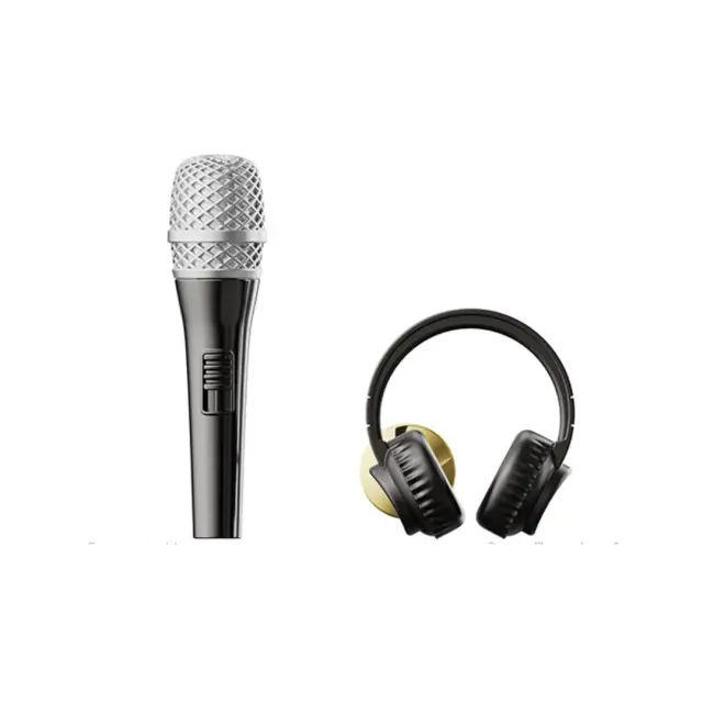 Metalmorphose Σετ 2 Καρφίτσες / 3D Metal Fashion Pins: Microphone & Headphone