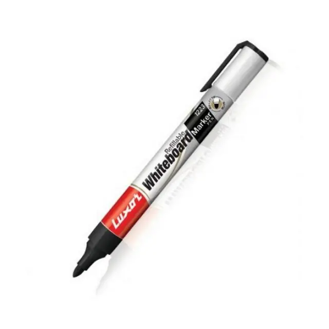 Μαρκαδόρος Luxor 1223 Refillable Λευκοπίνακα Μαύρος 1-3mm
