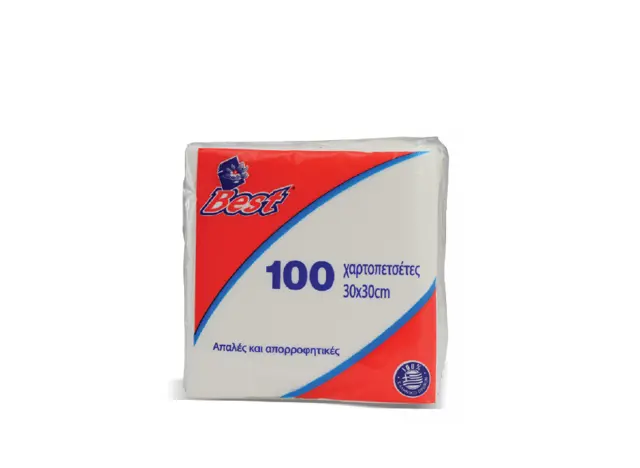 Χαρτοπετσέτες Best 100τεμ