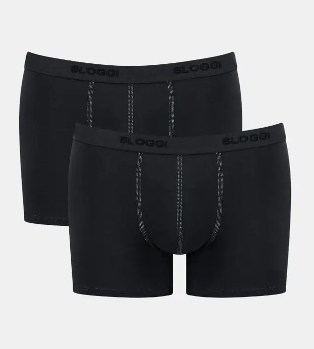 Sloggi Men Μποξεράκια 24/7 Short Μαύρο 2-Pack