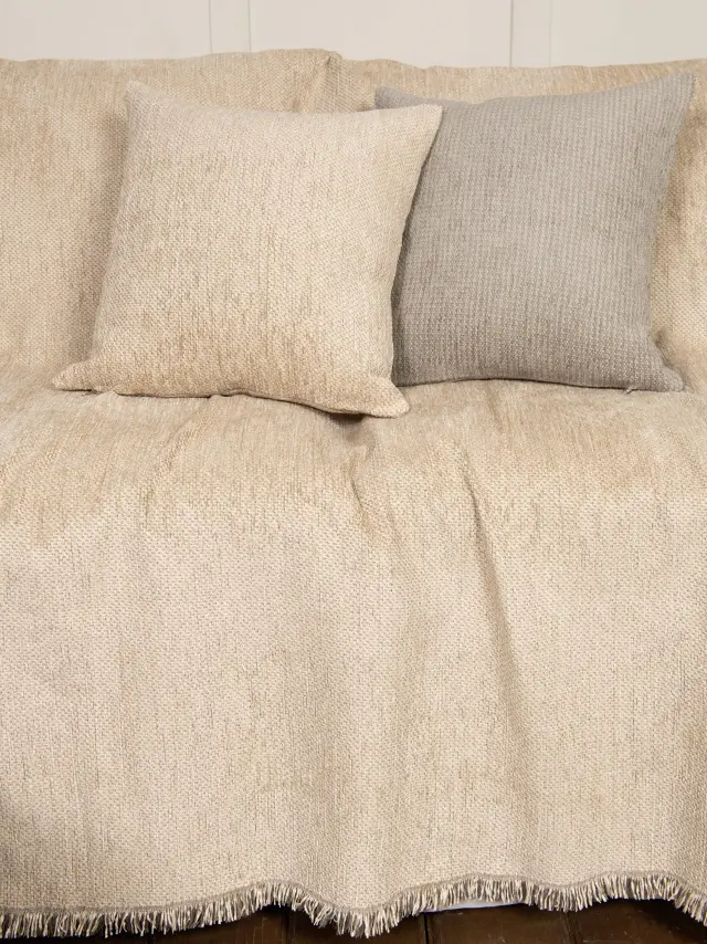 Ριχτάρι Διθέσιο 180x240 Nima Abrigo 55% Chenille-25% Cotton-20% Polyester- Nude 2