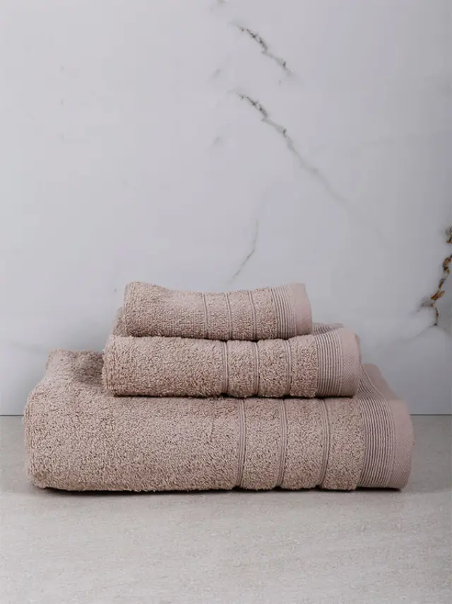 Πετσέτα Χίμπουρι 11 Medium Beige Μπάνιου (70x140) Sunshine