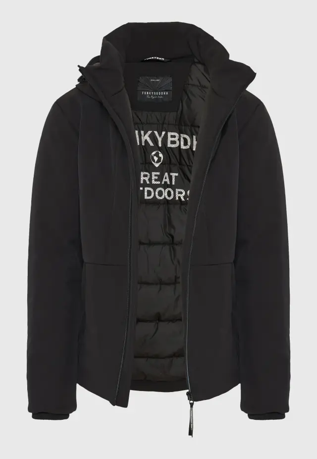 Funky Buddha Jacket Black FBM012-015-01 2