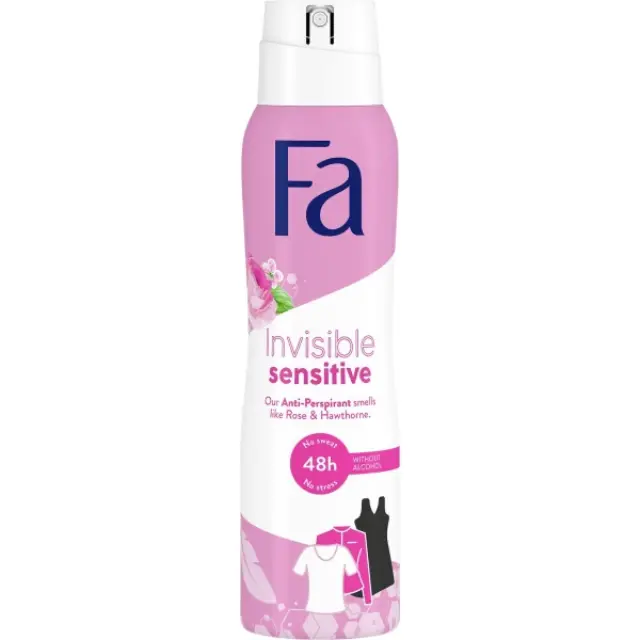 Fa Γυναικείο Αποσμητικό Invisible Sensitive 150ml