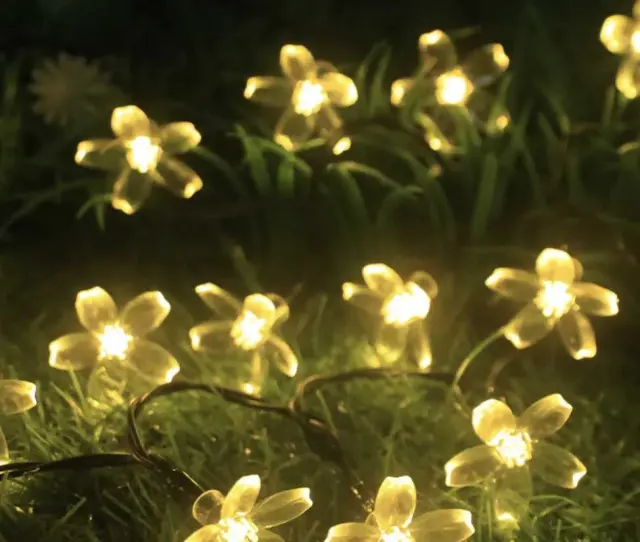 Ηλιακή γιρλάντα φωτισμού LED - Λουλούδι - 5m+1m - 20D - 152899 - Warm White 3