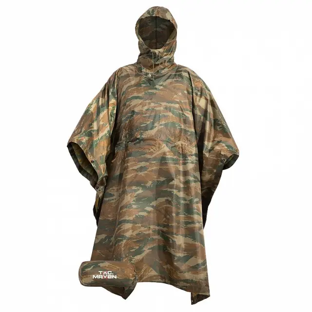 TAC MAVEN Thunder Poncho Camo-Αδιάβροχο Πόντσο με Κουκούλα Ελληνικής Παραλλαγής - 56-GR.CAMO-Ελληνική