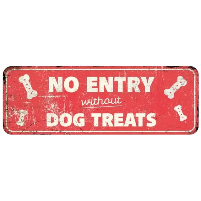 D&D Προειδοποιητική Πινακίδα No Entry Αγγλικό Κόκκινο 40x13x0.3cm