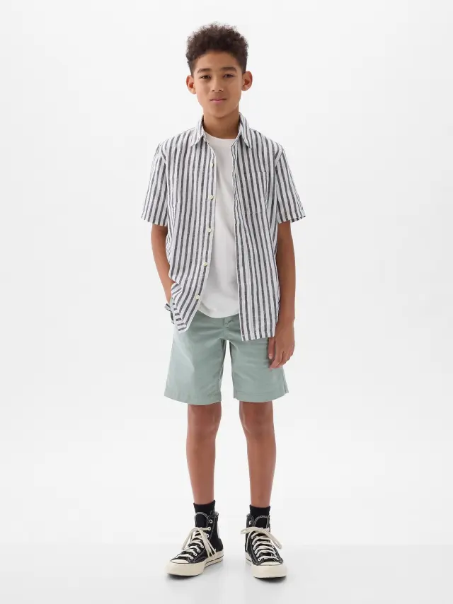 Πράσινο Παιδικό Uniform Σορτς sage