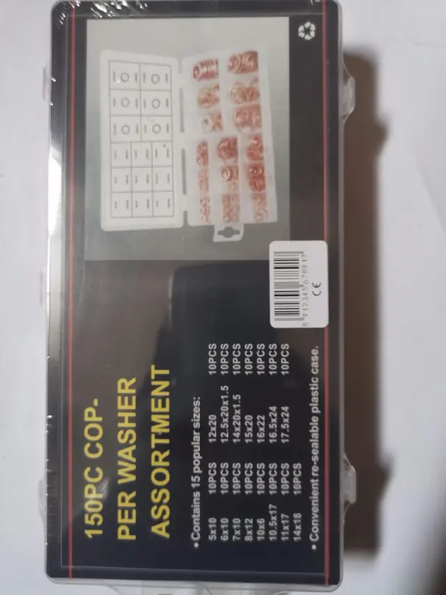 Copper washer assortments - 150 pcs - 678177 2