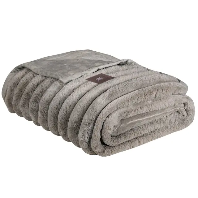 Κουβέρτα 220x240 Υπέρδιπλη 680gsm Premium Greenwich Polo Club 3831 Taupe 100% Πολυέστερ 3