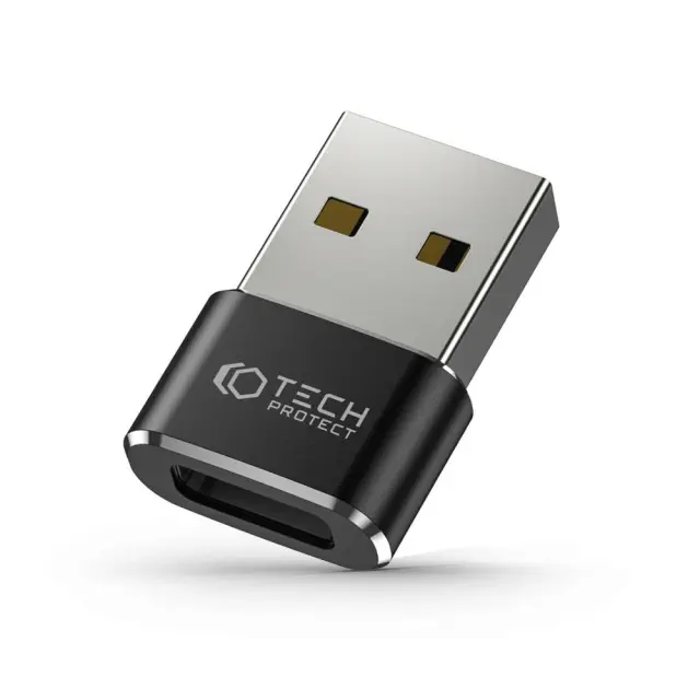 Tech-Protect UltraBoost USB-A to USB-C Adapter Black