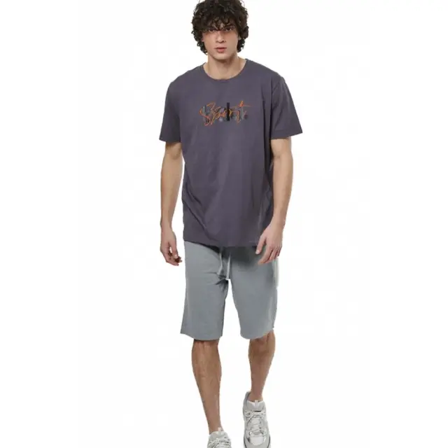 Body Action Men's Essentials French Terry Shorts Γκρι 033516-03 (Body Action) 2