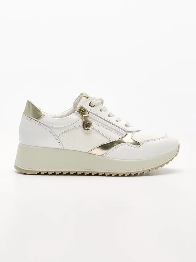 Imac Sneakers Γυναικείο δέρμα Άσπρο IMA/556940 BIANCO/NAPPA 3