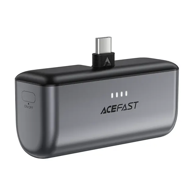 Acefast® Power Bank 5000mAh PD20W με Αναδιπλούμενο Φις – Μαύρο