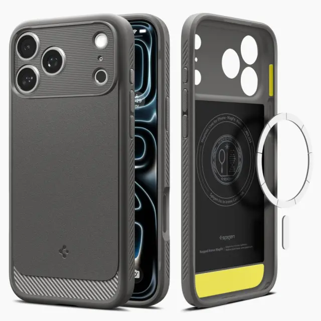 Spigen Θήκη Κινητού iPhone 17 Pro Rugged Armor Mag Magsafe Gray