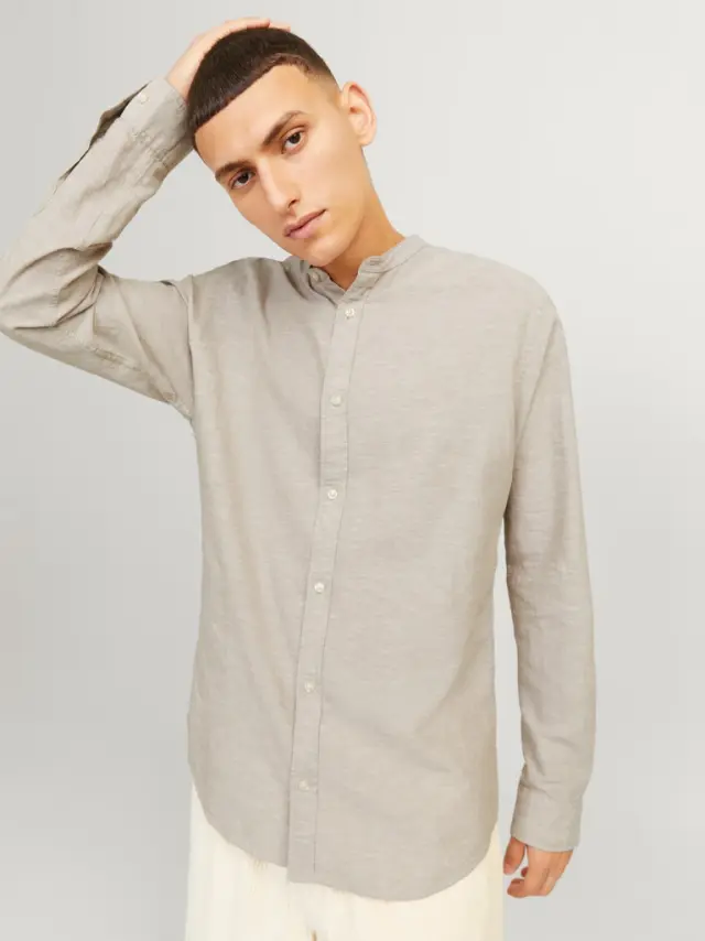 JJELINEN BLEND BAND SHIRT LS SN crockery 2