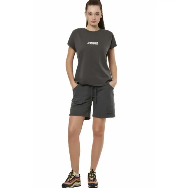 Body Action Women's Natural Dye Shorts Ανθρακί 031525-03F (Body Action) 2