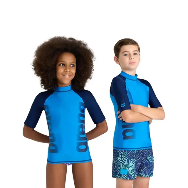 Arena Junior Rash Shortsleeve UV Protection Swim Suit Vest Μπλε 006295-870 (Arena)