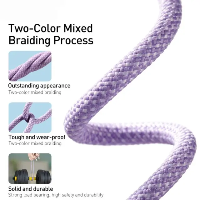 Baseus® - Dynamic Series Καλώδιο Φόρτισης USB-C σε Lightning 20W -1m/ Purple. 3