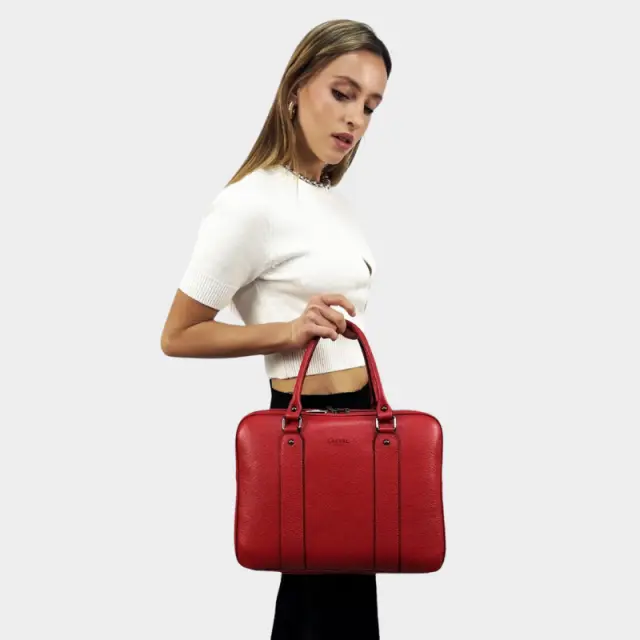 Δερμάτινος Χαρτοφύλακας Cheval Firenze Geneva CV-GINEVRA00 Κόκκινο - ONESIZE 2