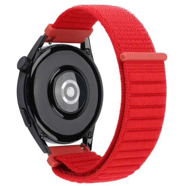 Nylon Wave Texture Λουράκι για Smartwatch 20mm-Red OEM 2