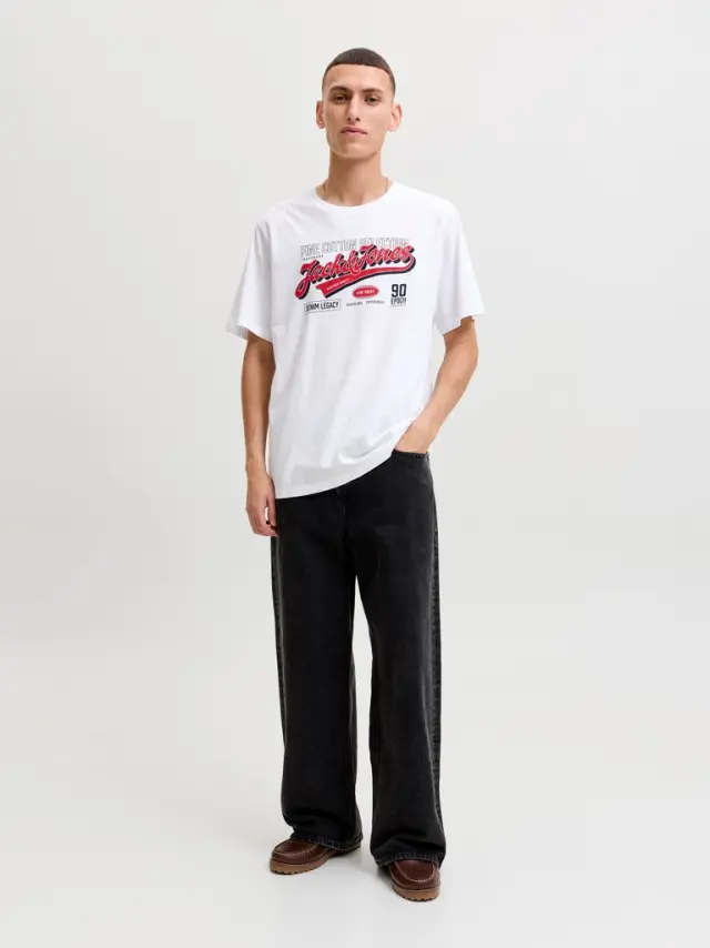 JJELOGO TEE SS O-NECK 2 COL AW26 SN - White 2