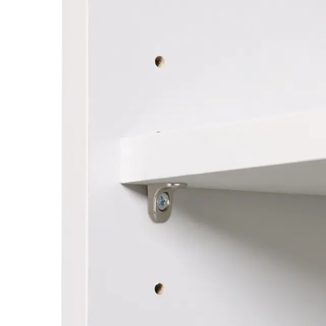 Στήριγμα Ραφιού Φ5mm Νίκελ Με Καπάκι Και Euroscrew 3