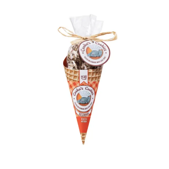 Cooka's Cookies Μπισκότα Little Kisses με Γεύση Γαλοπούλα 50gr Μονόχρωμο