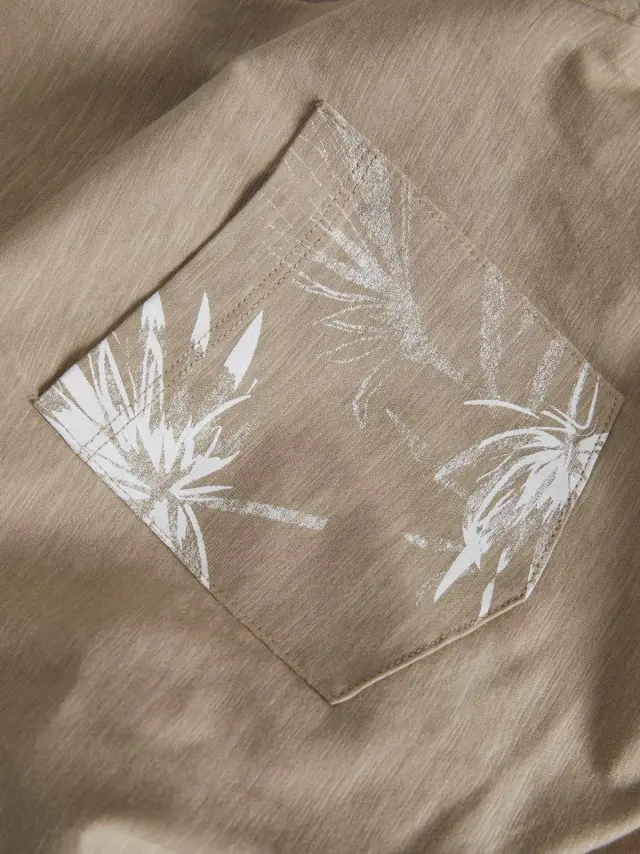 JORCRAYON POCKET TEE SS CREW NECK LN Crockery - L 2