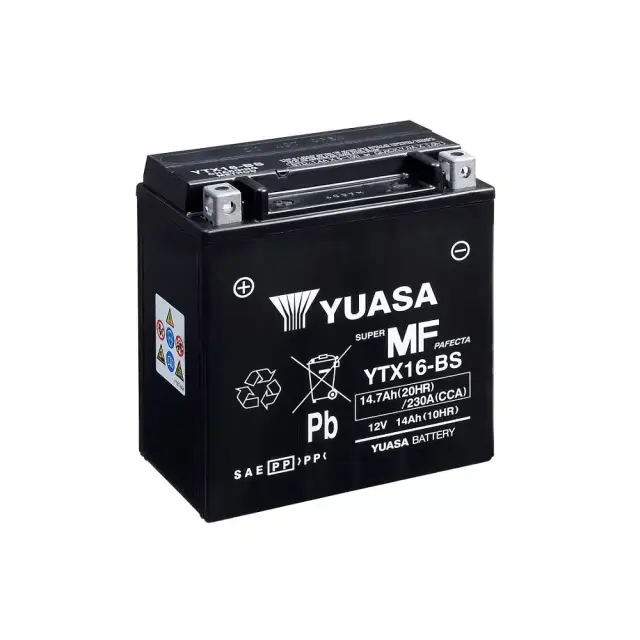 Μπαταρία Μοτοσυκλέτας YUASA YTX16-BS 12V 14Ah