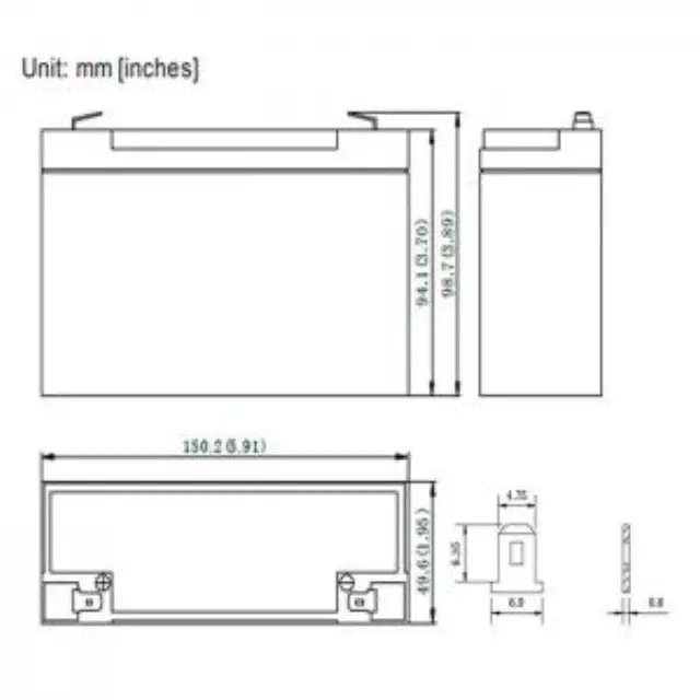 Μπαταρία μολύβδου 6V-12AH. 3