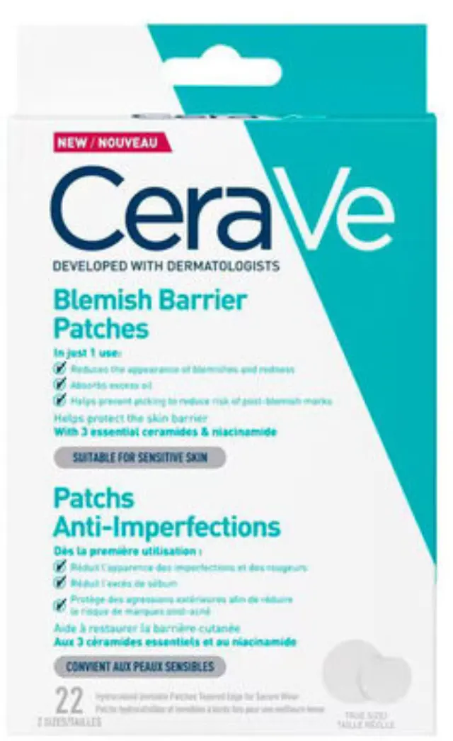 CeraVe Blemish Barrier Patches Αυτοκόλλητα Επιθέματα Κατά Των Ατελειών, 22 τεμάχια