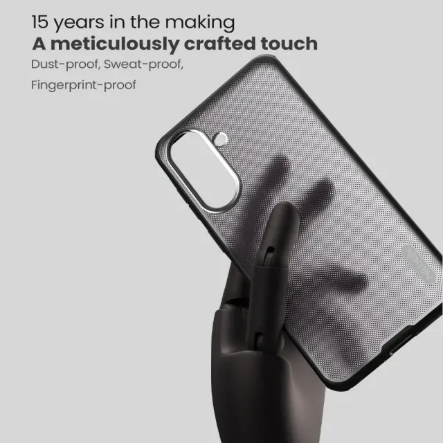 Nillkin Super Frosted PRO Back Cover for Samsung Galaxy A37 Transparent Black 3