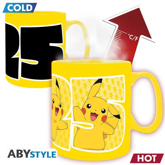 Abysse Pikachu Heat Change Κουπα που αλλαζει Σχεδιο Κεραμικη 460ml